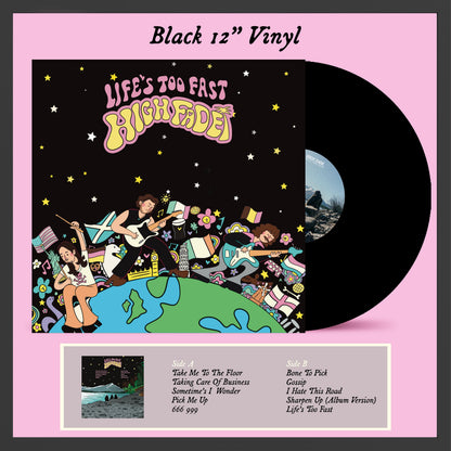 Twice As Nice + Life’s Too Fast – 2 × 12 inç siyah plak