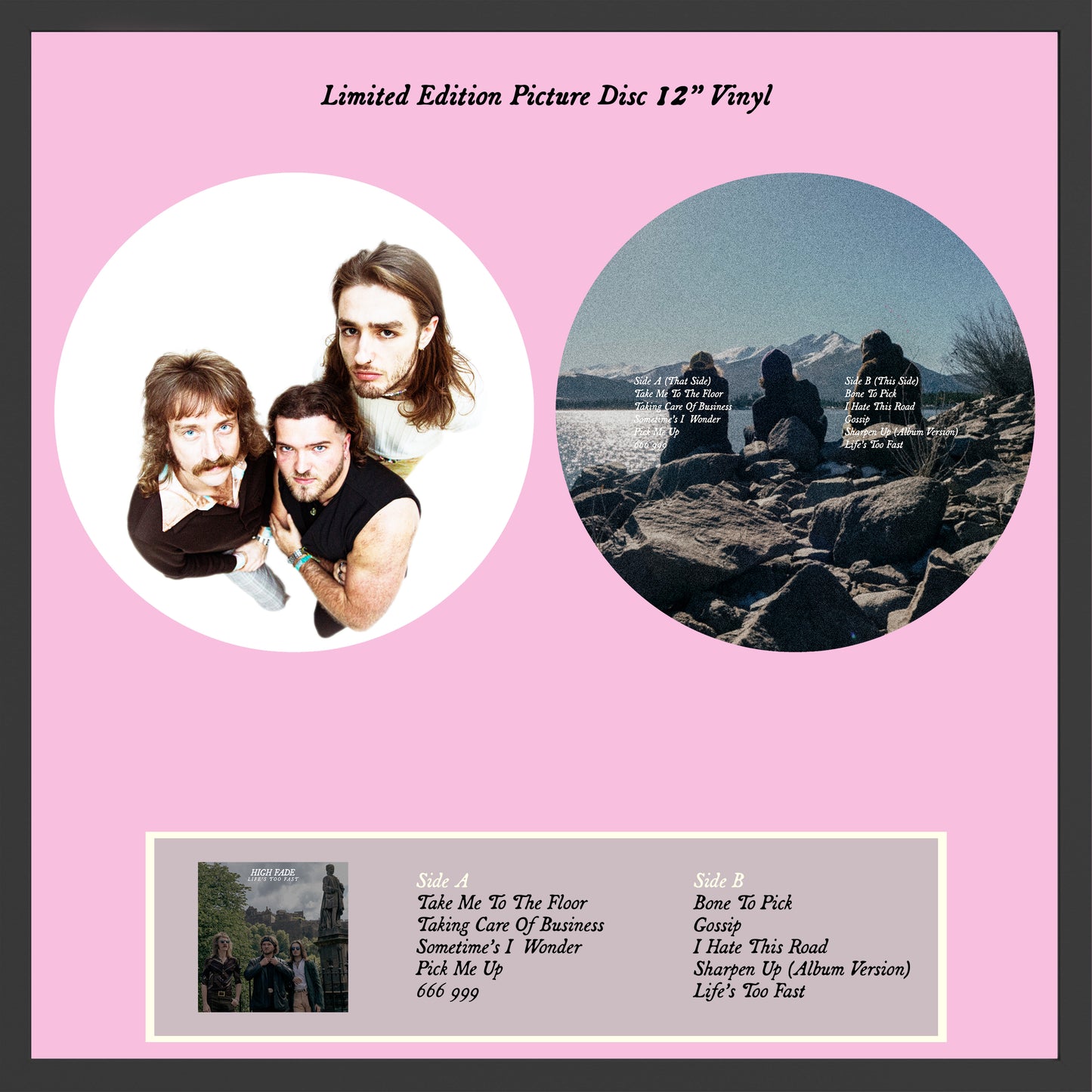 Life’s Too Fast - Limited Edition SIGNED Picture Disc 12” Vinyl Hand Numbered