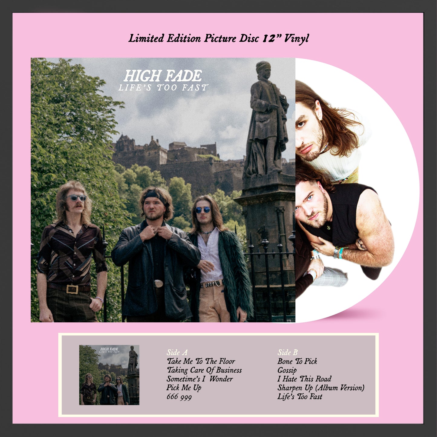 Life’s Too Fast - Limited Edition SIGNED Picture Disc 12” Vinyl Hand Numbered