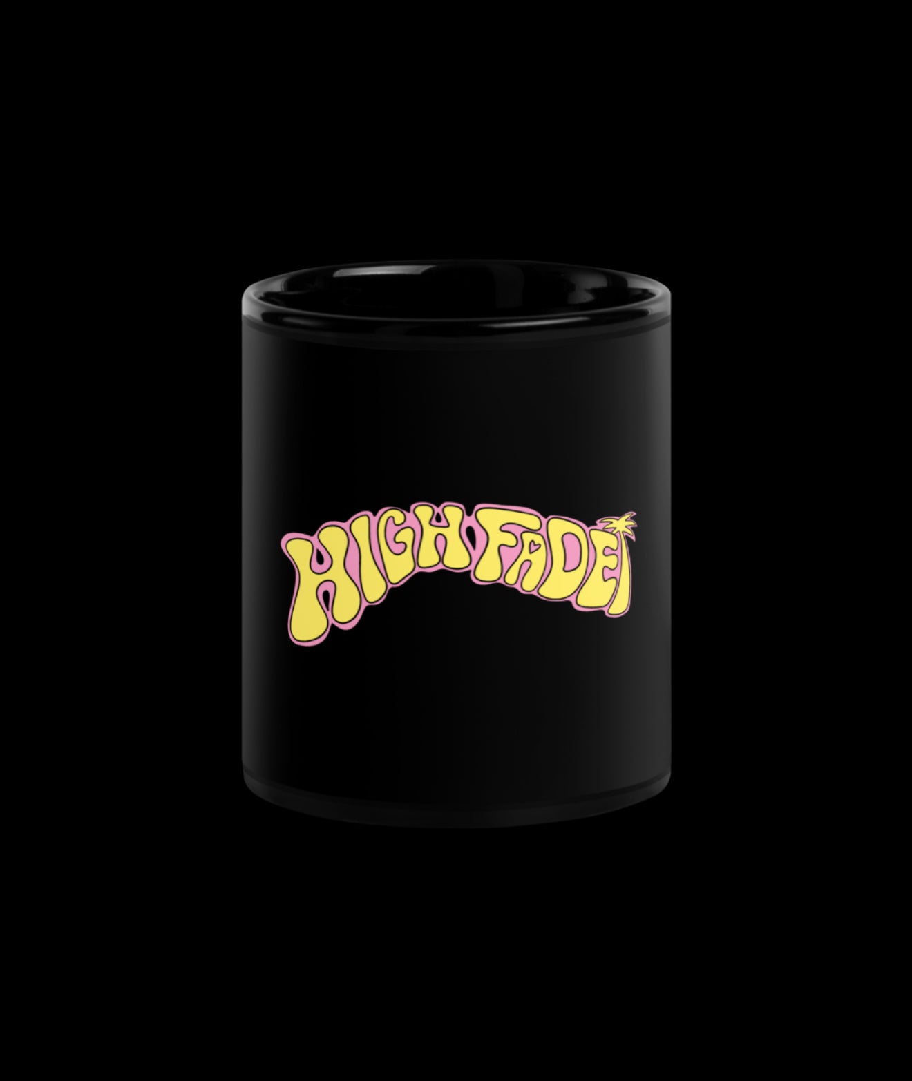 High Fade - Black Glossy Mug ☕️ 9oz ☕️