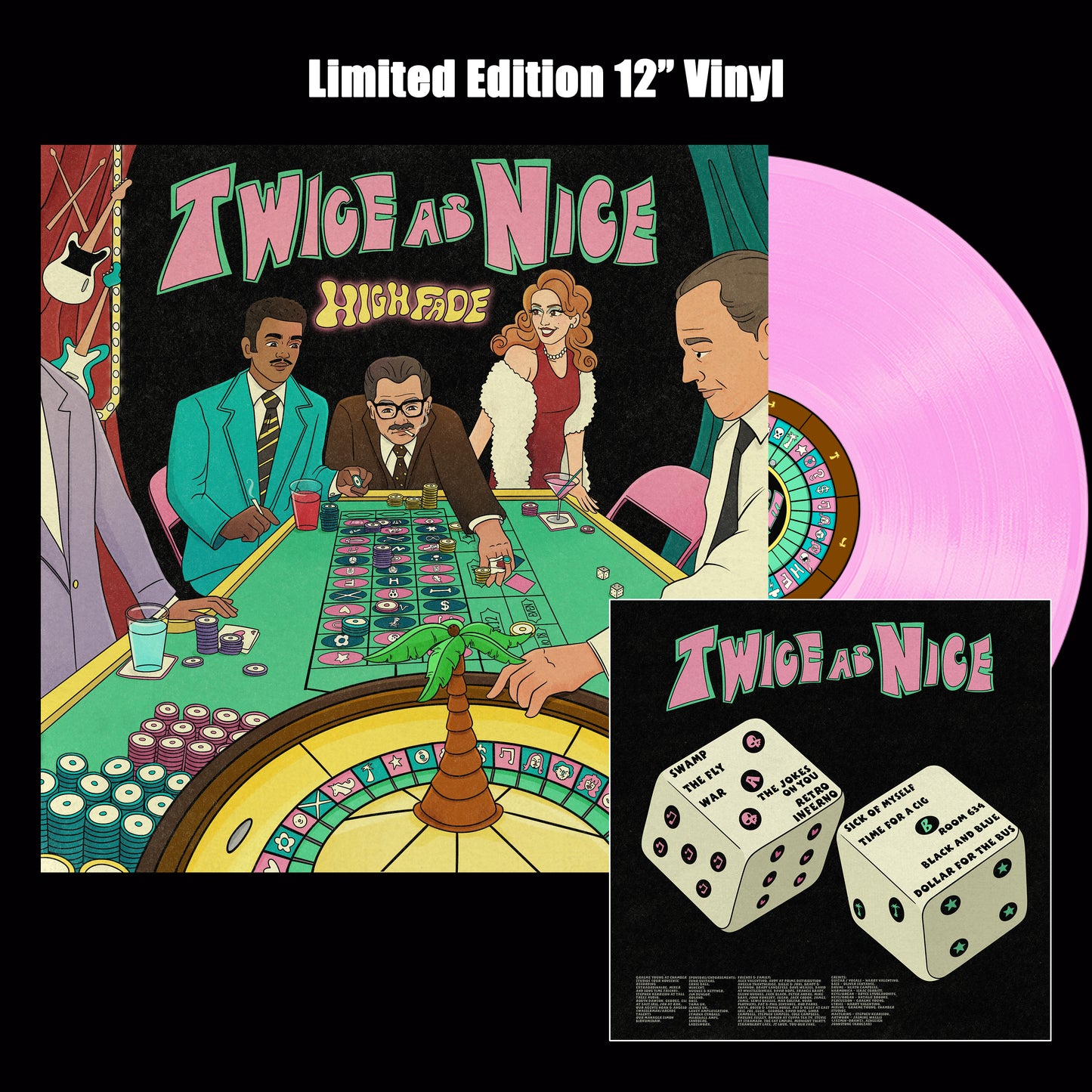 Twice as Nice Limited Edition Vinyl - PINK - Signed By the Band